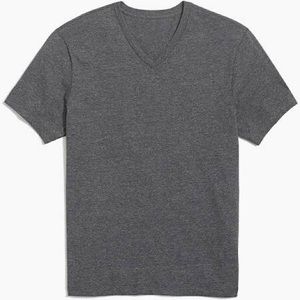 J. Crew Slim Washed V Neck Tee Heather Slate S